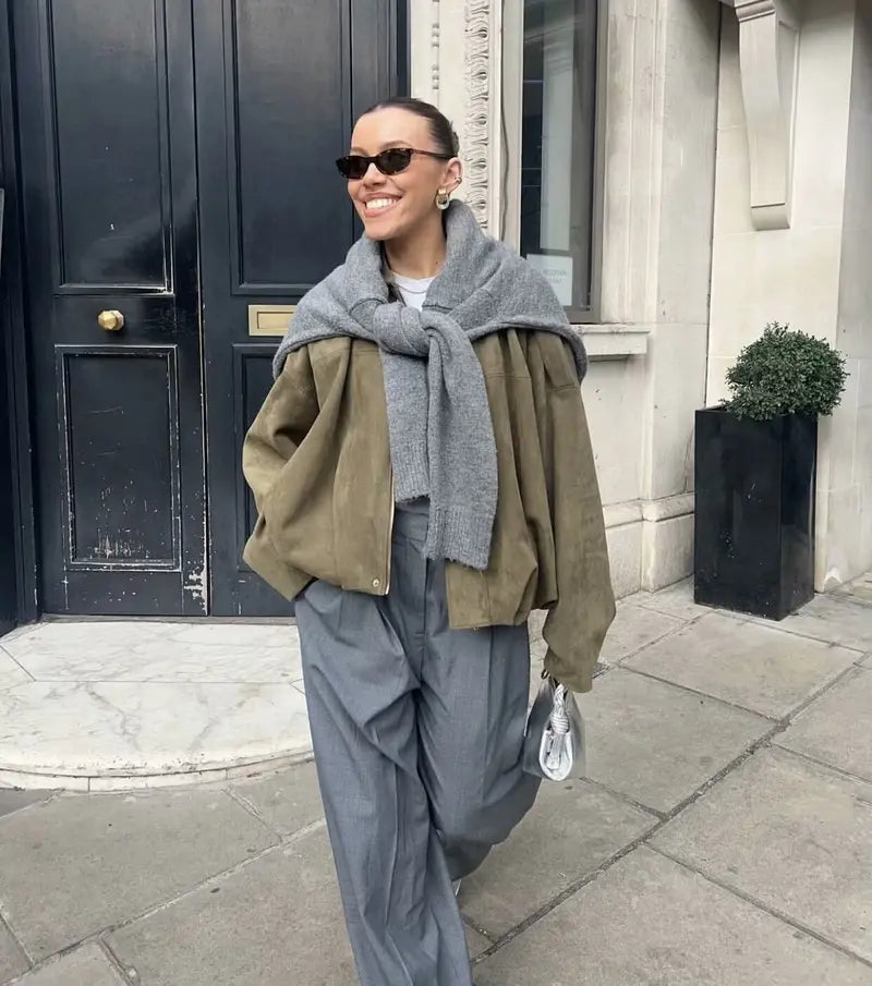 Lightweight Casual Women's Military Jacket